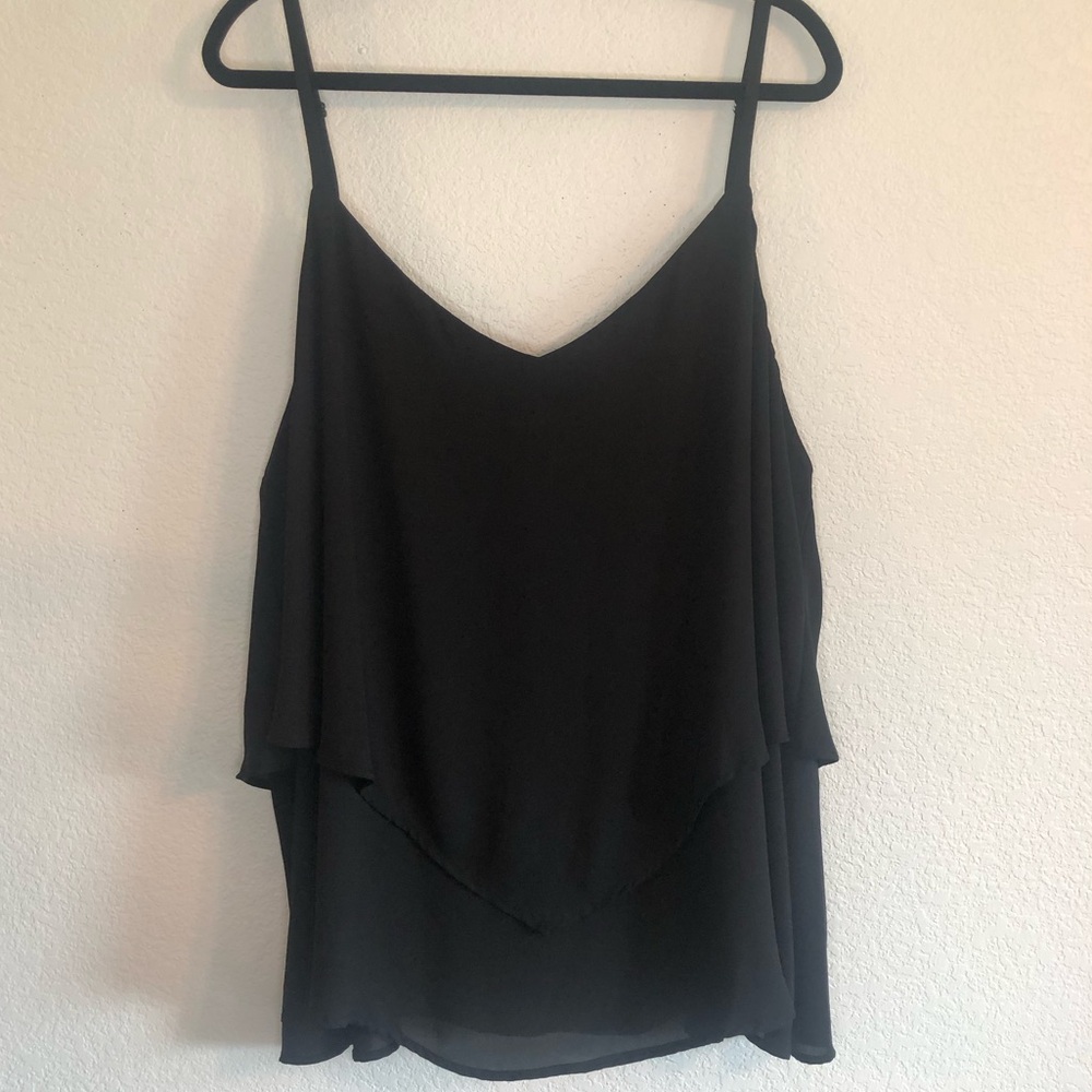 Torrid Tiered Double Layer Criss Cross Back Chiff… - image 1